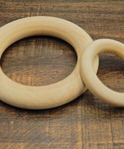 Alternative view of Ξύλινοι κρίκοι 4τμχ