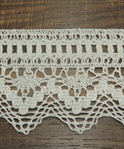 Δαντέλα φλος εκρού 6cm κωδ.396