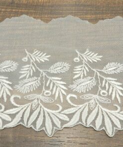 Δαντέλα βαμβακερή με τούλι 10cm κωδ.397