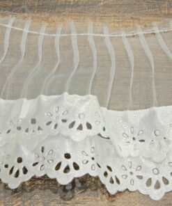 Δαντέλα νάιλον με βολάν 8cm κωδ.398