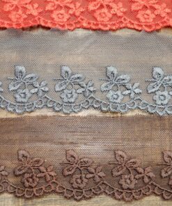 Δαντέλα βαμβακερή με τούλι 5cm κωδ.387