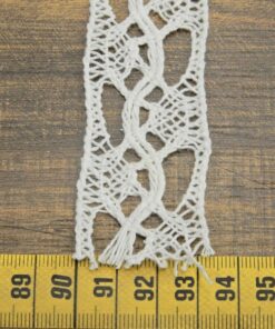 Alternative view of Δαντέλα βαμβακερή ατραντέ 3cm