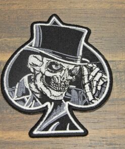 Θερμοκολλητικό σήμα νεκροκεφαλή 8x10cm