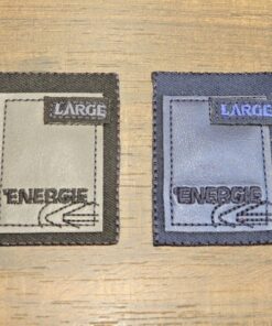 Θερμοκολλητικό σήμα με δερματίνη