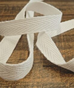 Βαμβακερή κορδέλα φακαρόλα 1cm
