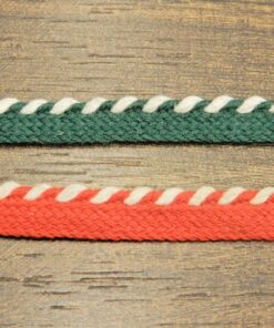 Κορδόνι με πατούρα δίχρωμο 5mm κωδ.418