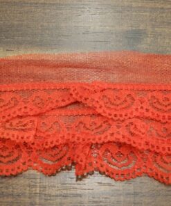 Δαντέλα νάιλον με πιέτες 6cm κωδ.426