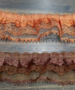 Δαντέλα νάιλον με πιέτες 5cm κωδ.427