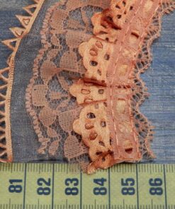 Alternative view of Δαντέλα νάιλον με πιέτες 5cm κωδ.427