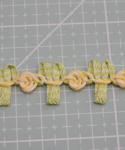 Τρέσα με λουλουδάκια τύπου ροκοκό 1,5cm κωδ.439