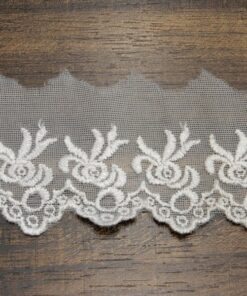 Δαντέλα βαμβακερή σε οργάντζα 5cm κωδ.454