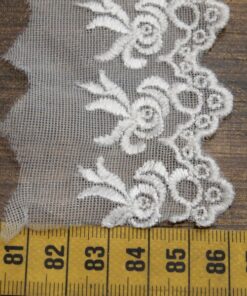 Alternative view of Δαντέλα βαμβακερή σε οργάντζα 5cm κωδ.454