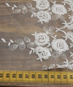 Alternative view of Δαντέλα βαμβακερή σε τούλι 14cm κωδ.455