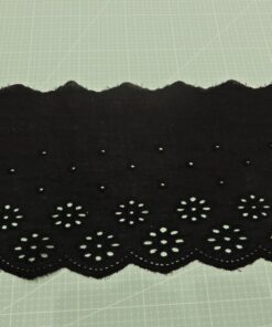 Δαντέλα βαμβακερή ποπλίνα 18cm κωδ.459