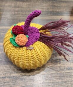 Alternative view of Χειροποίητο πλεκτό γούρι κολοκύθα