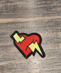 Θερμοκολλητικό σήμα καρδιά 7cm